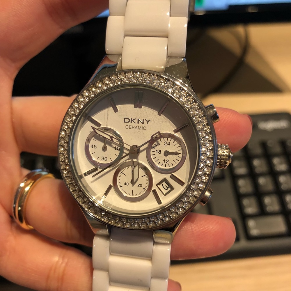 DKNY ceremic watch